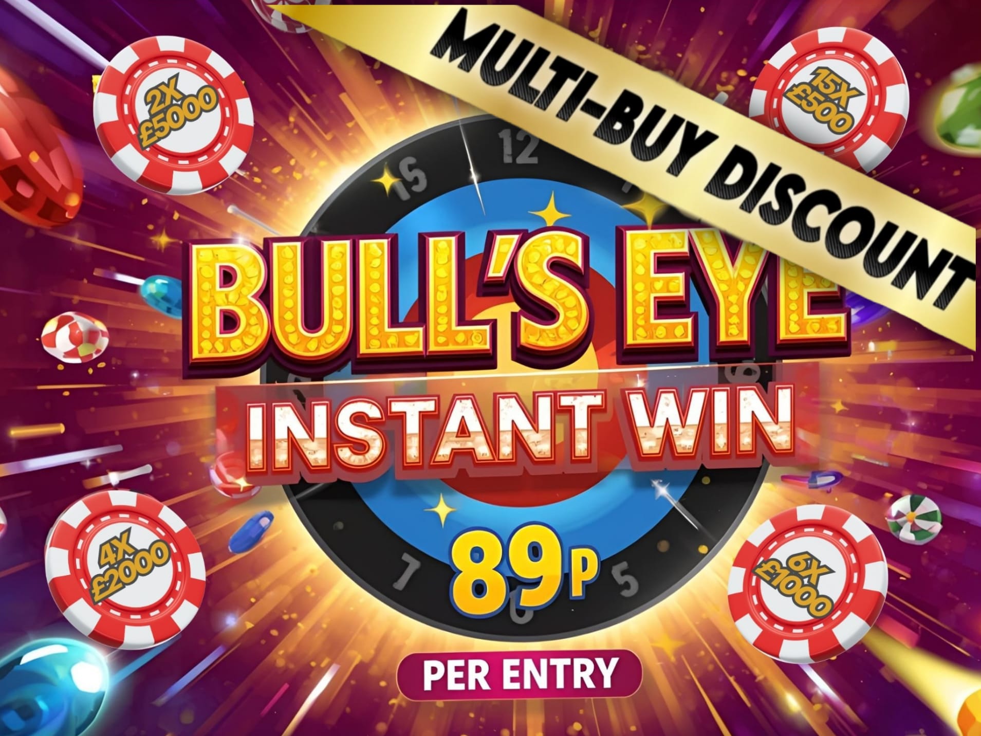 89p Cash Instant Win Competition