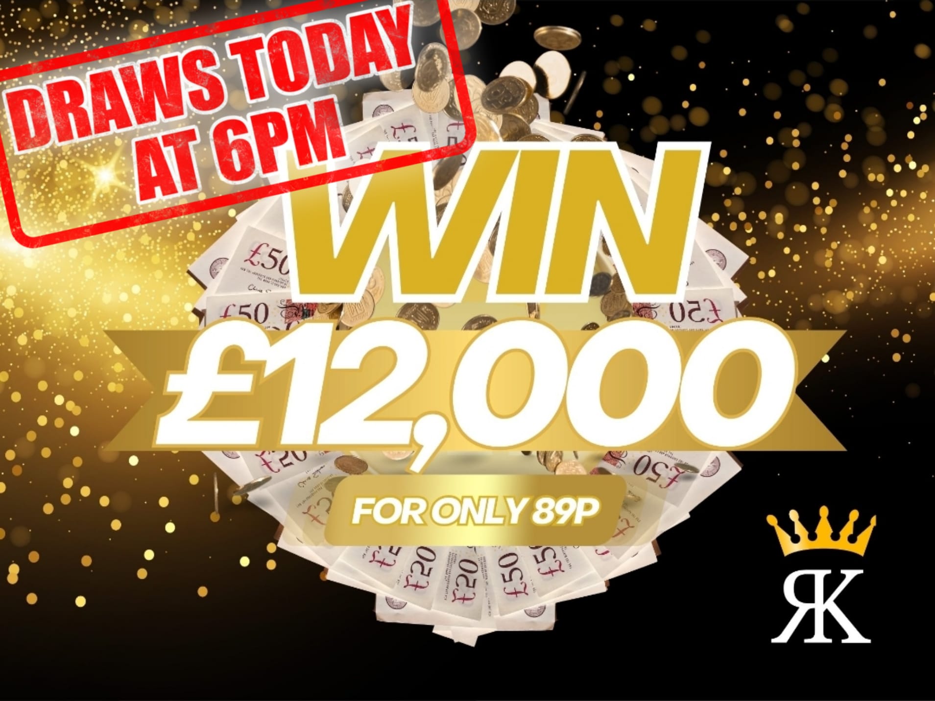 Win £12,000 for 89p