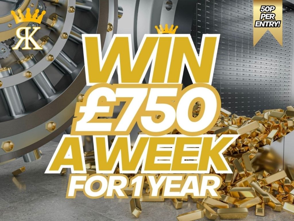 Win £37,500 OR £750 A Week For A Year