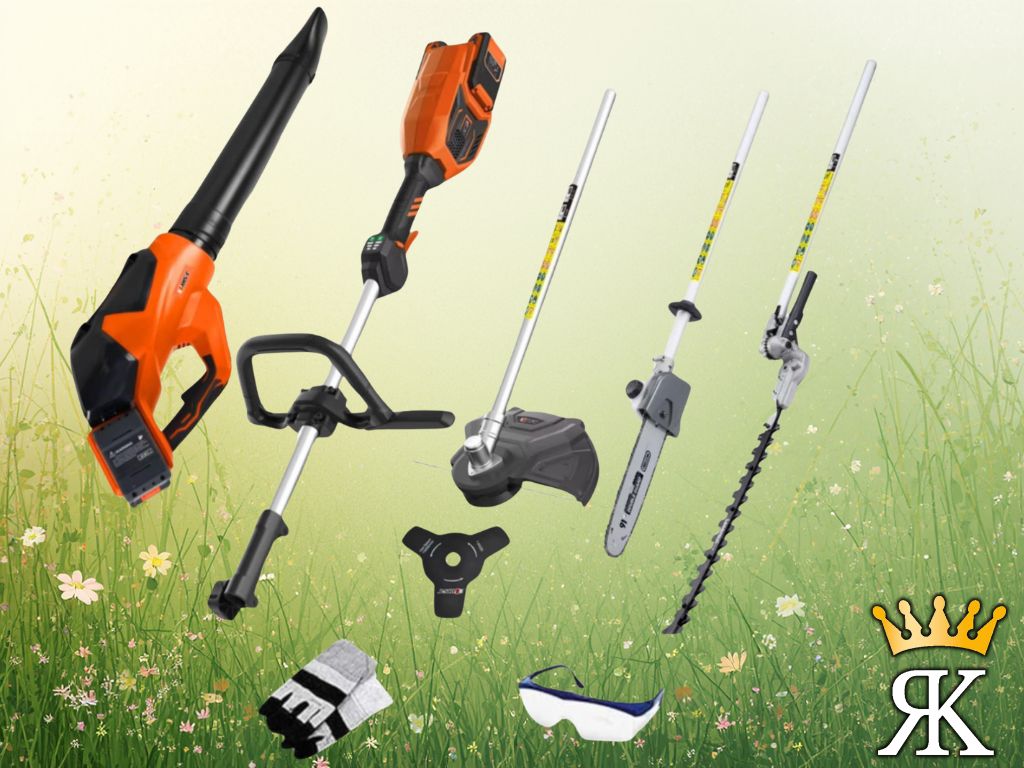 Complete 4 in 1 Garden Multi-Tool Kit & 40V Leaf Blower