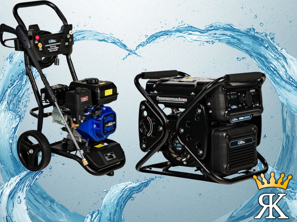Petrol Invertor Generator & Pro Splash Pressure Washer