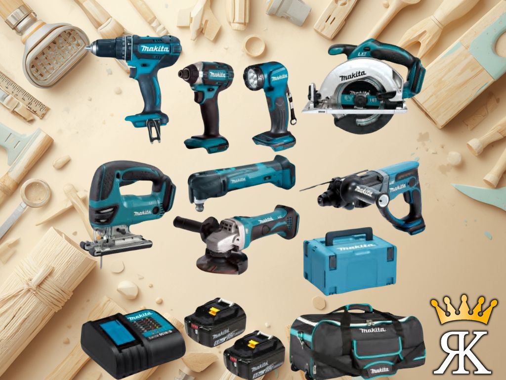 8 Pc Makita Powertool Kit