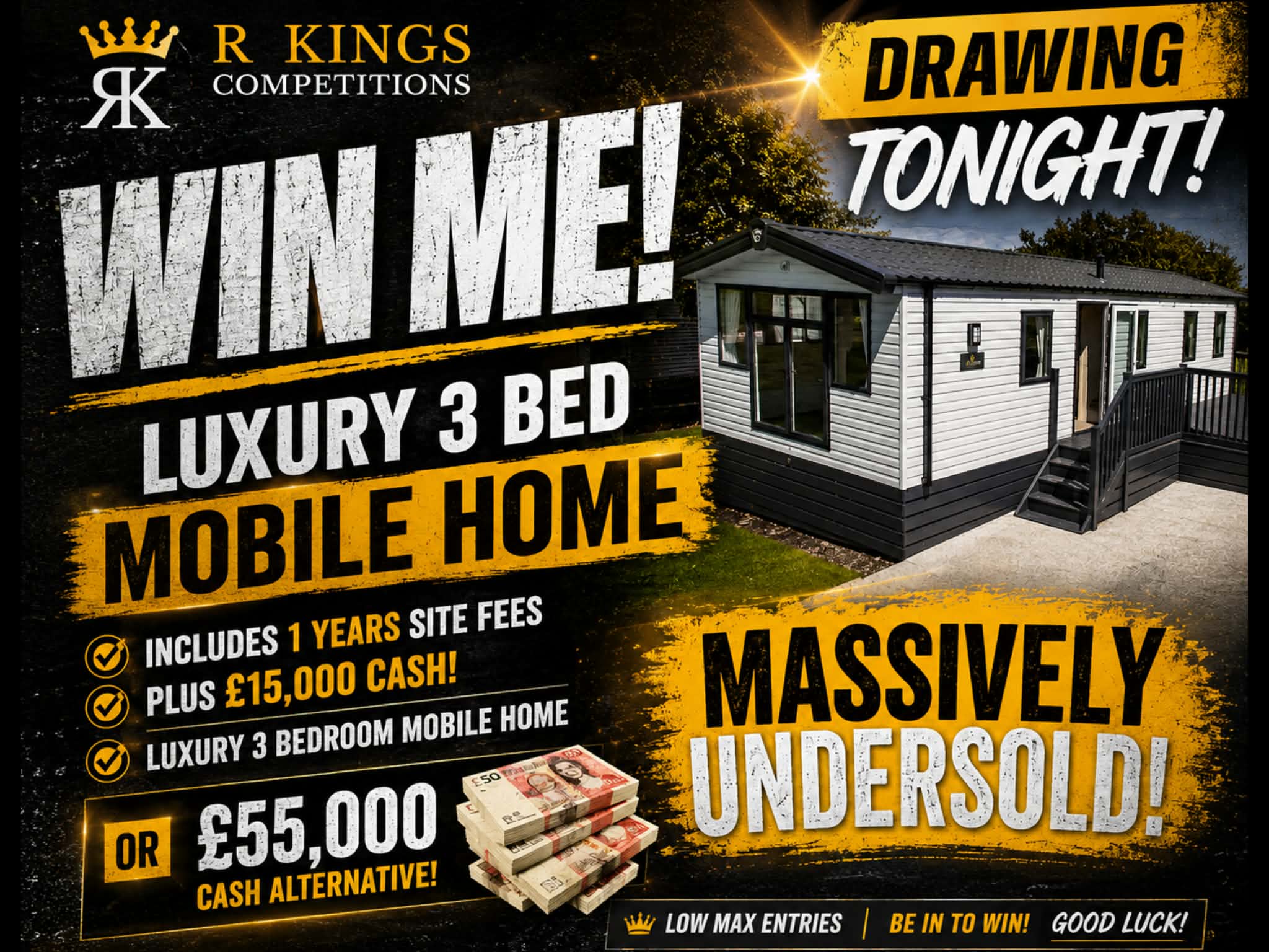£55,000 or Brand New Luxury 3 Bedroom Mobile Home & £15,000 Cash