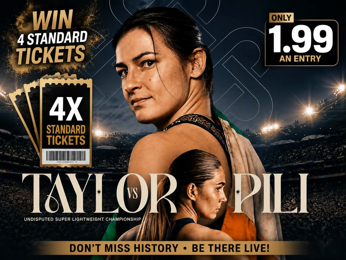 4 x Katie Taylor vs Pili Tickets