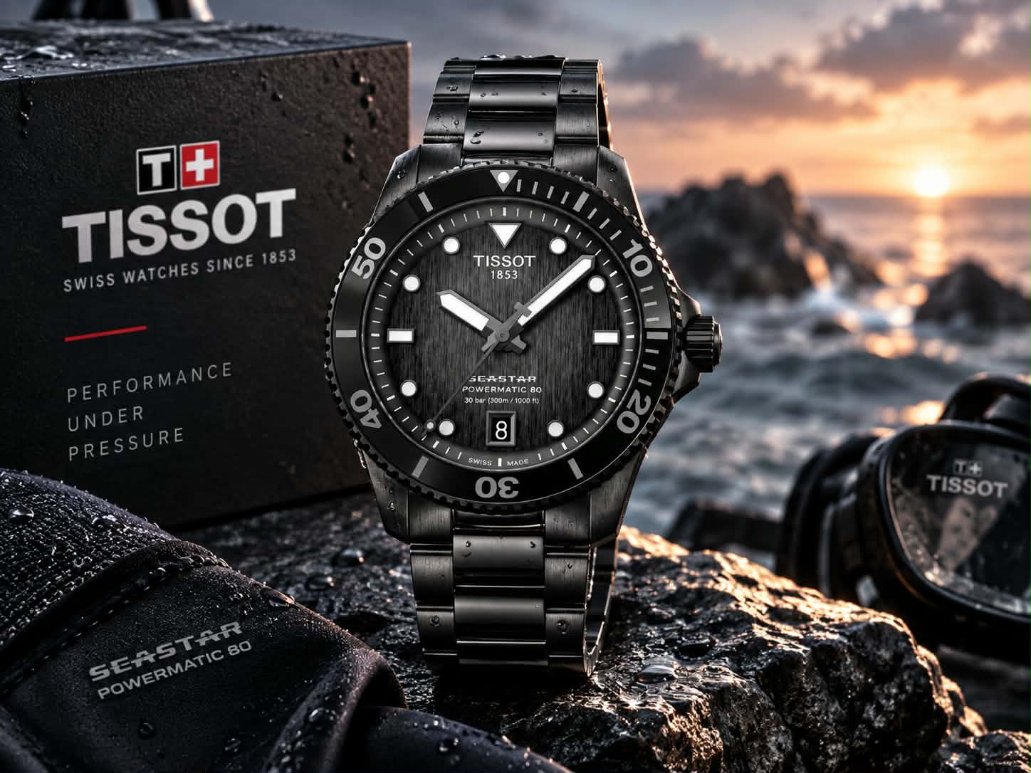 Tissot Seastar 1000 40mm All Black