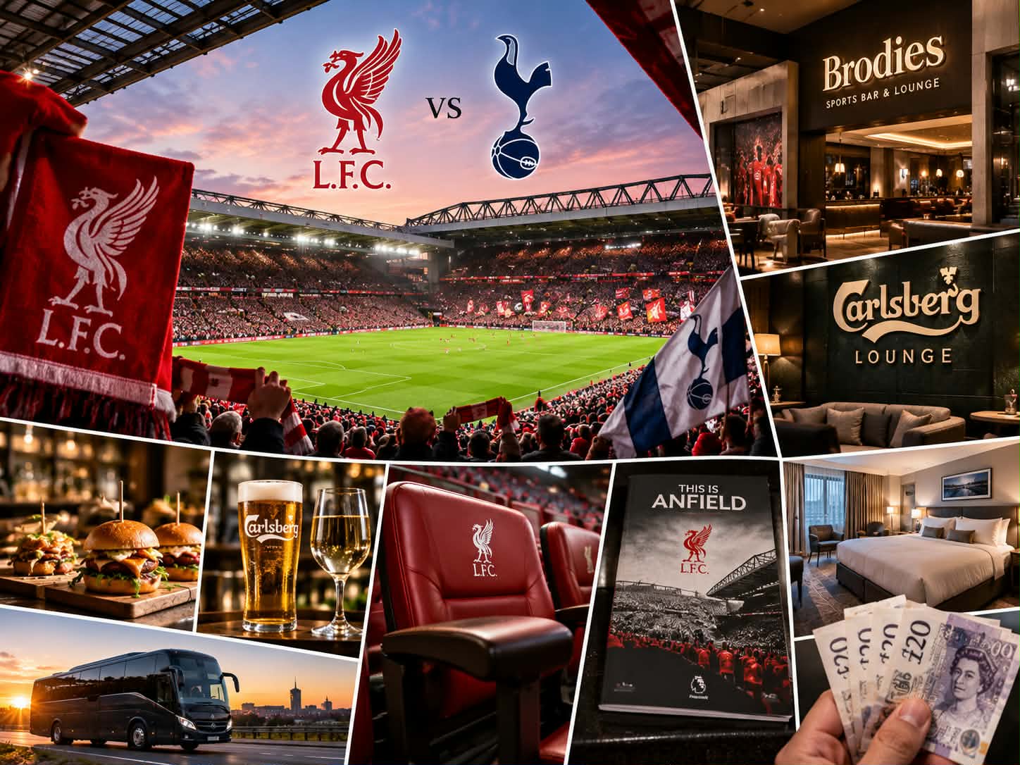 Liverpool v Spurs Hospitality Package & £500