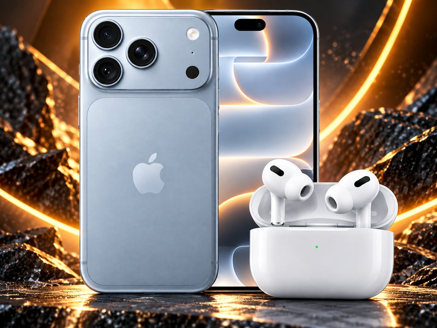 Apple iPhone 18 Pro Glacier 256gb & AirPods